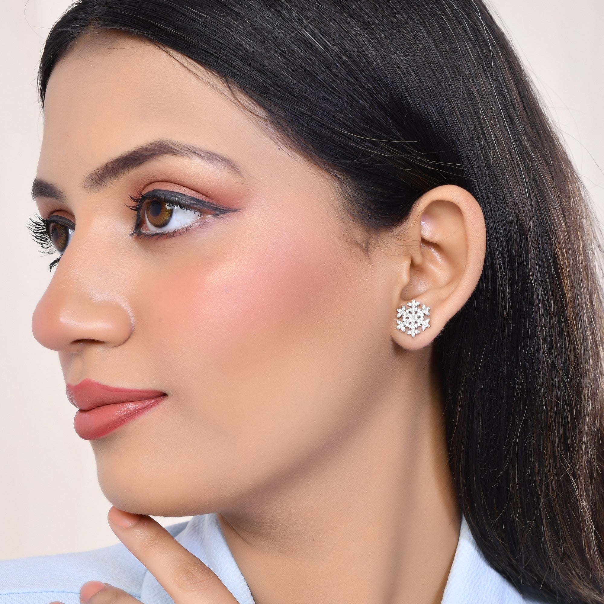 Snow Flakes Studs