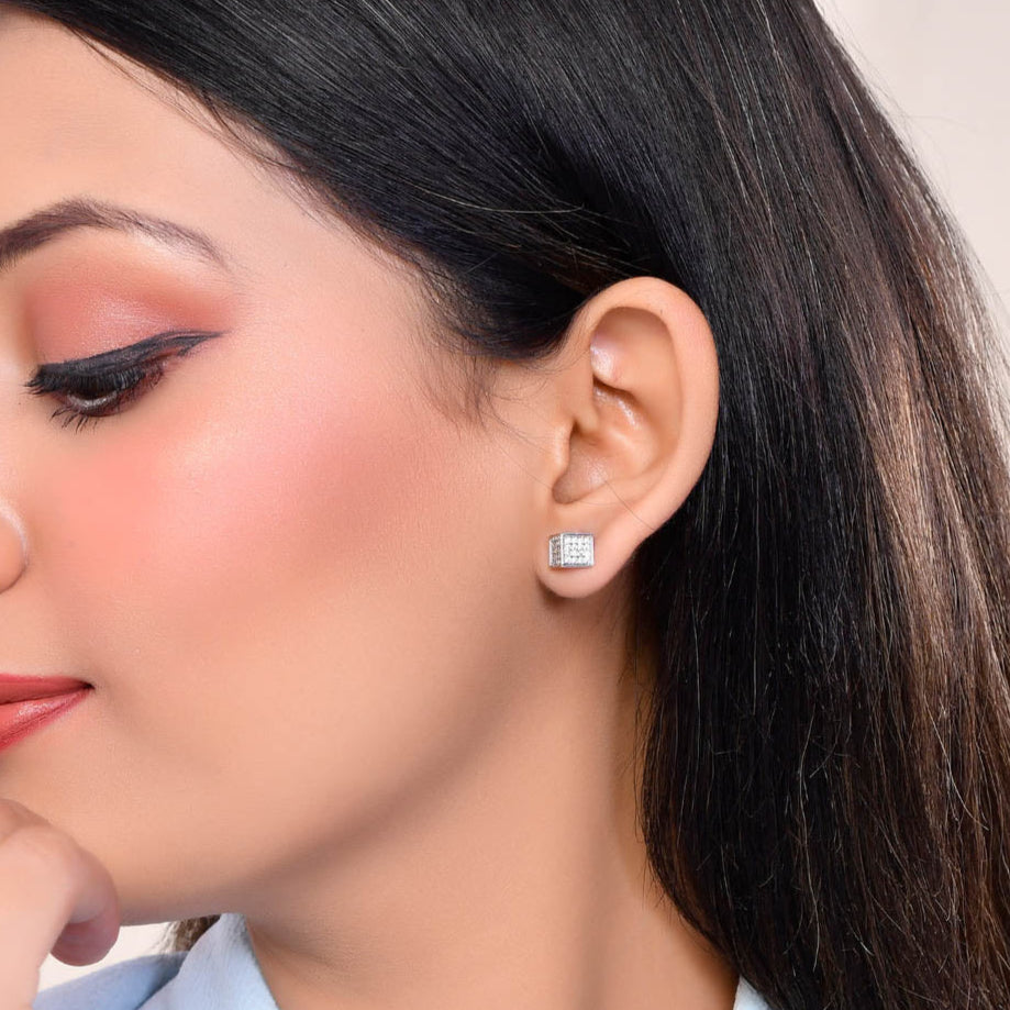 Crystal Cubic Studs
