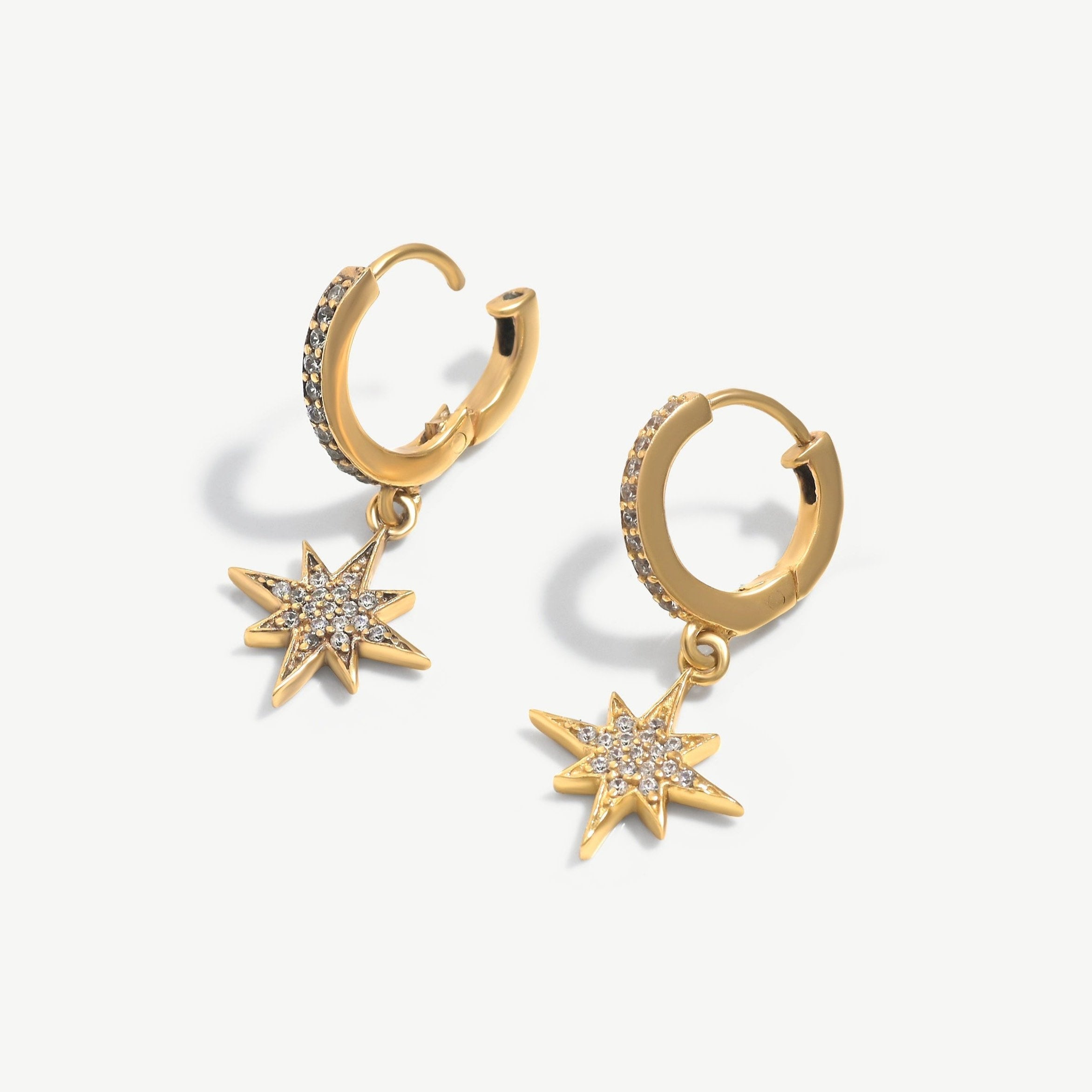 Starburst Golden Earrings