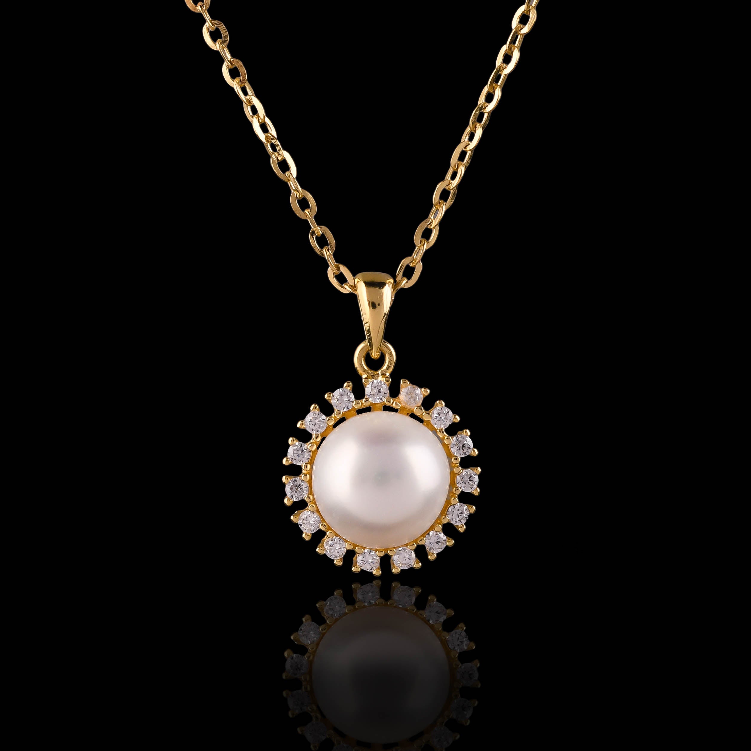 Sunburst Pearl Pendant
