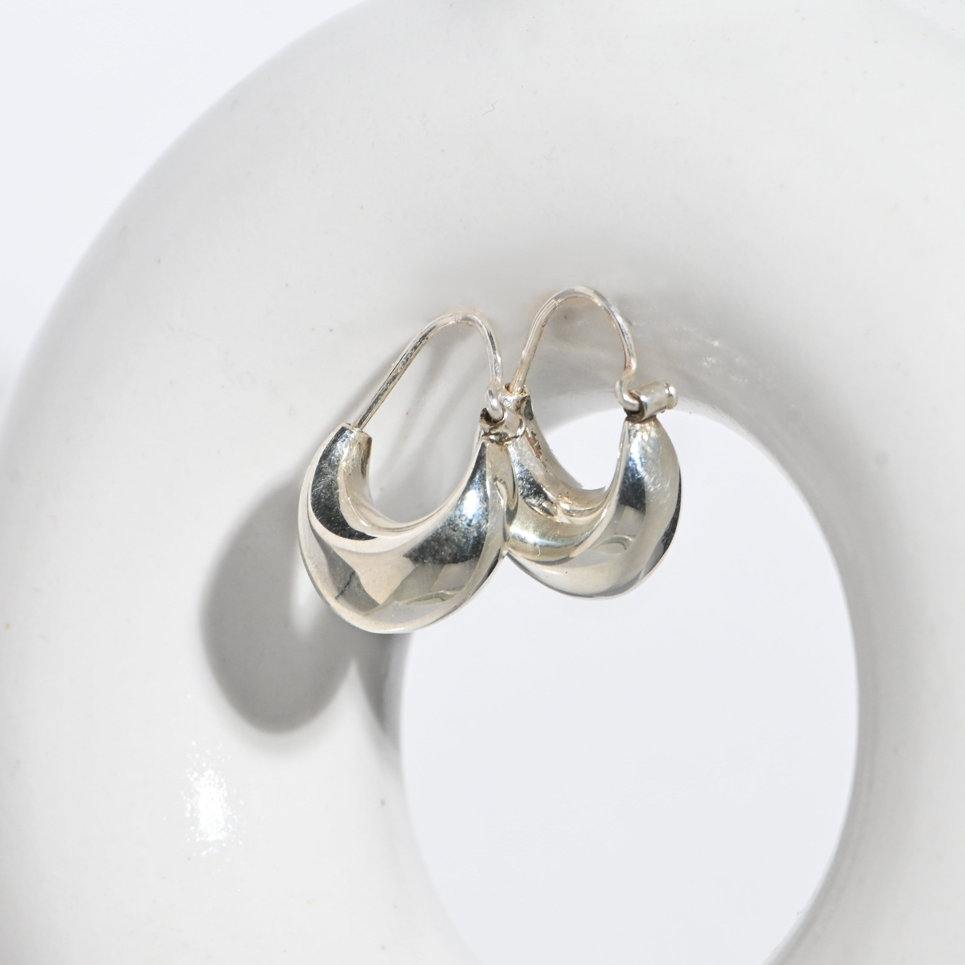 Minimal Silver Hoops