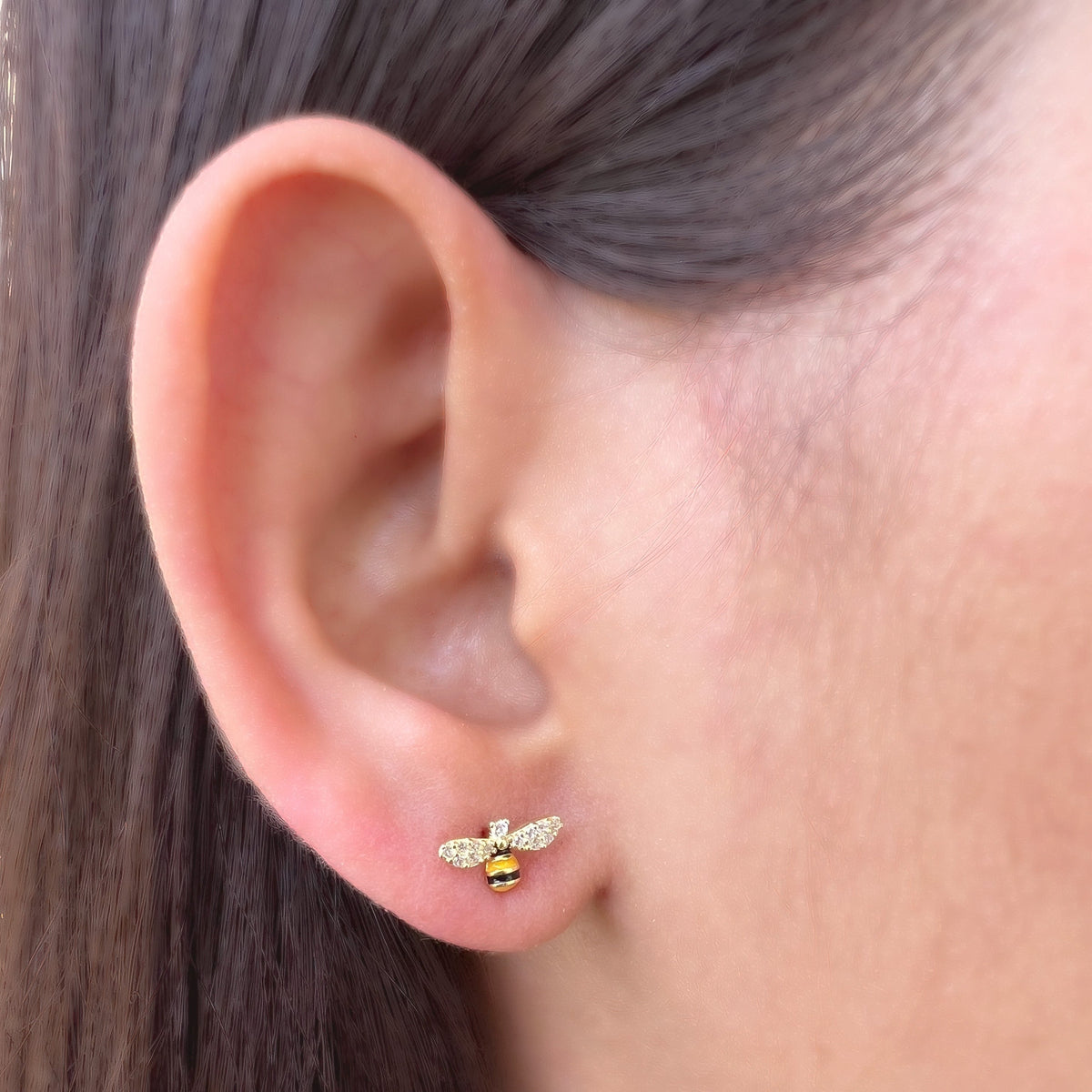 Flower Bee Pendant Set