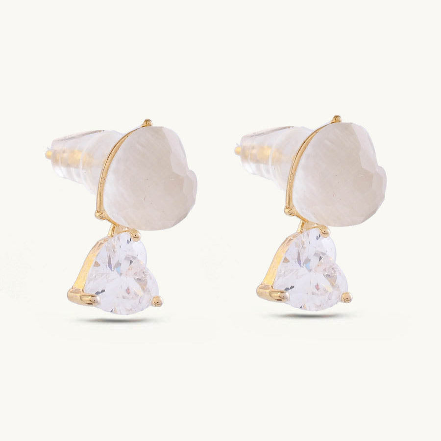 Double Heart Earrings