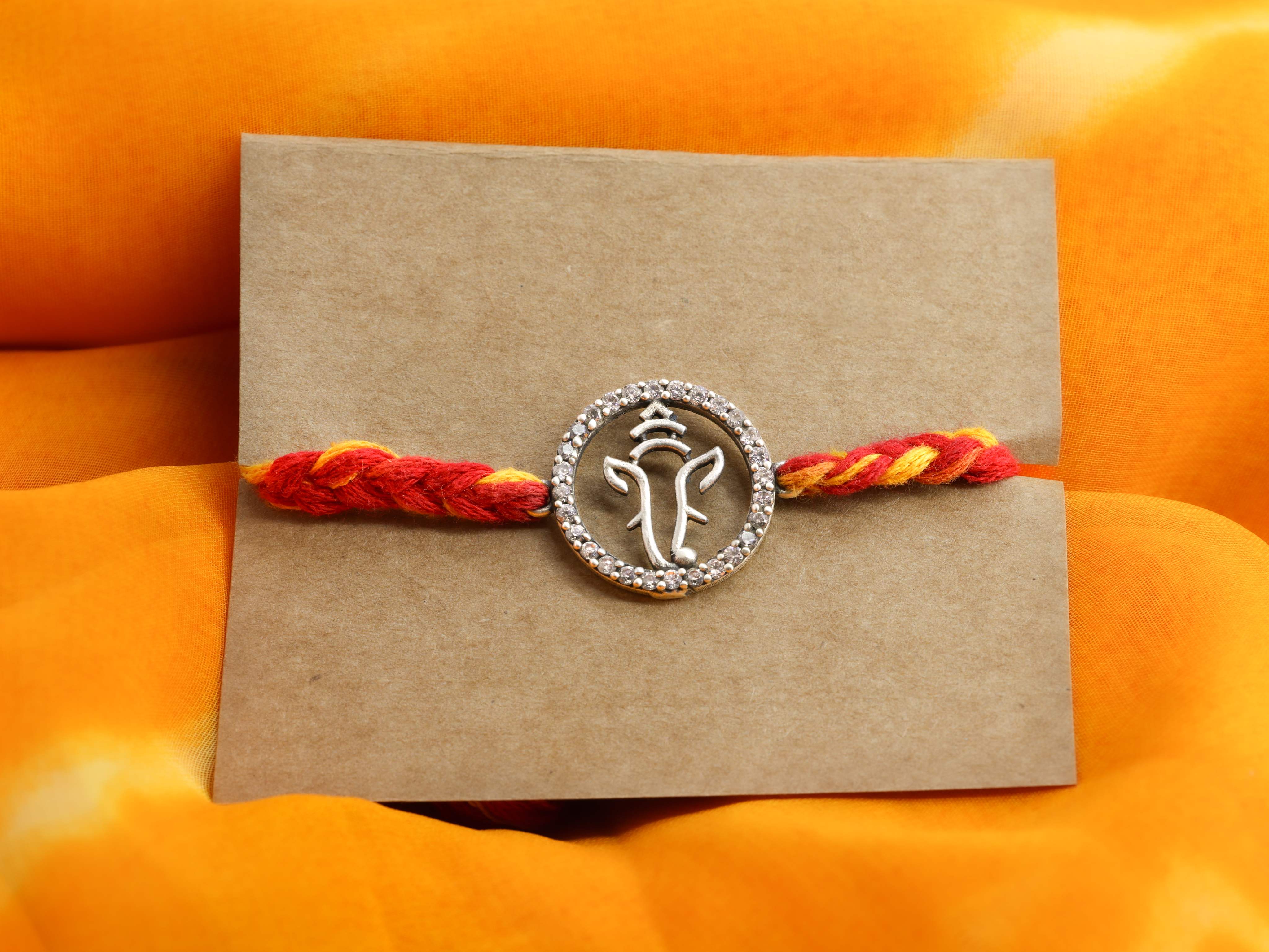 श्री Ganesh solitaire Rakhi