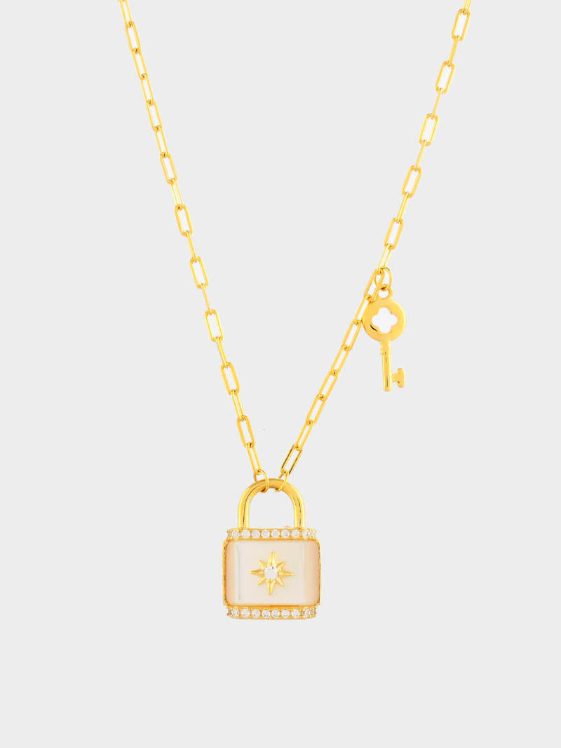 Lock & Key Chain Pendant