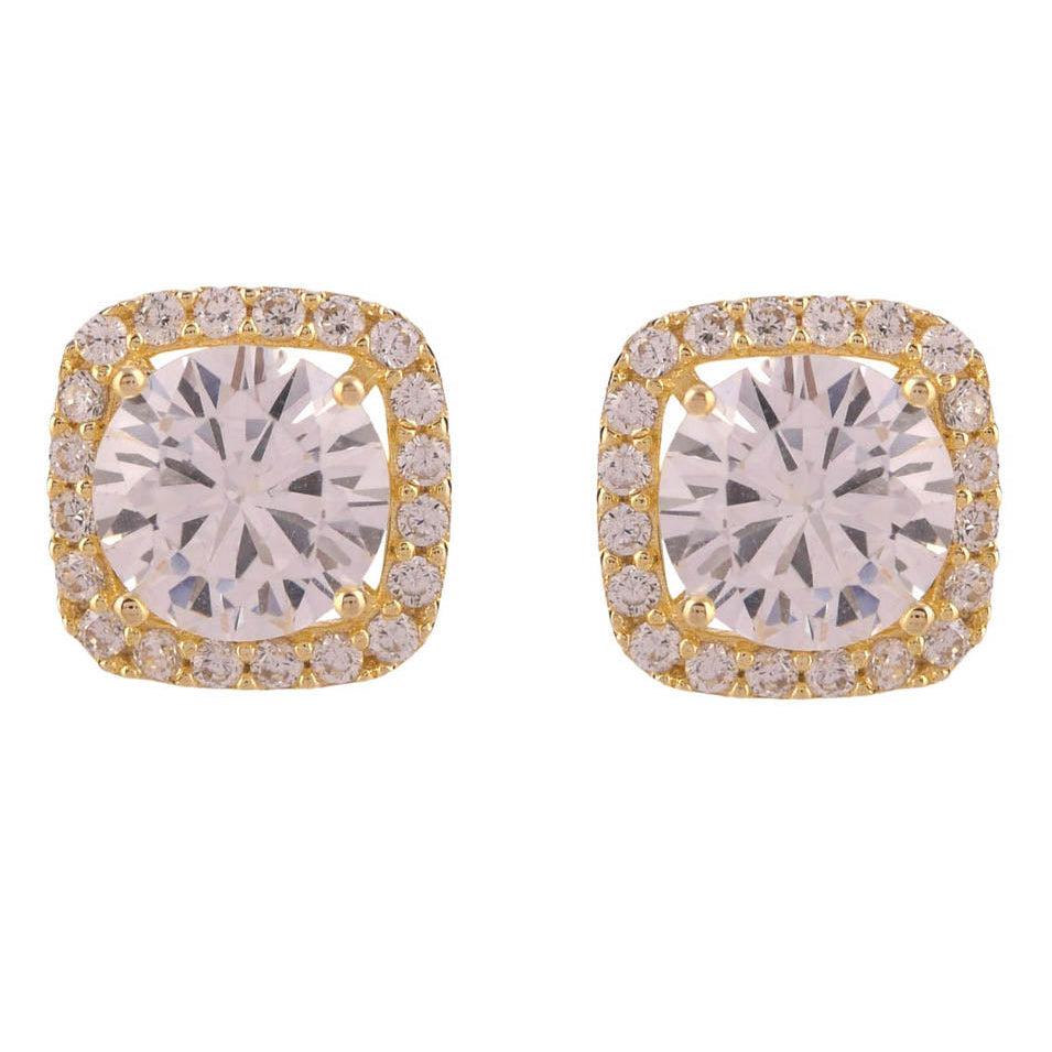 Solitaire Cushion Cut Studs