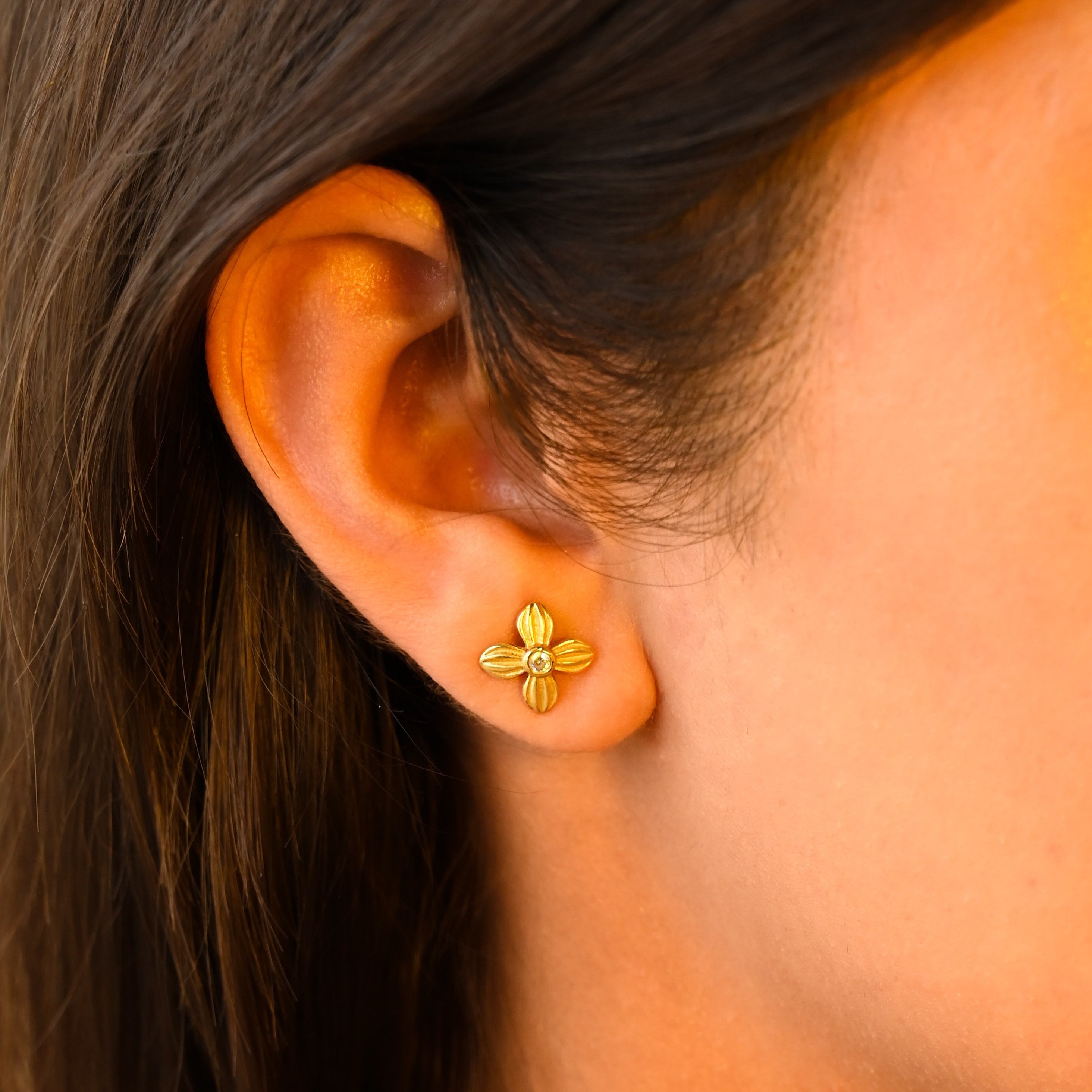 Golden Blossom Studs