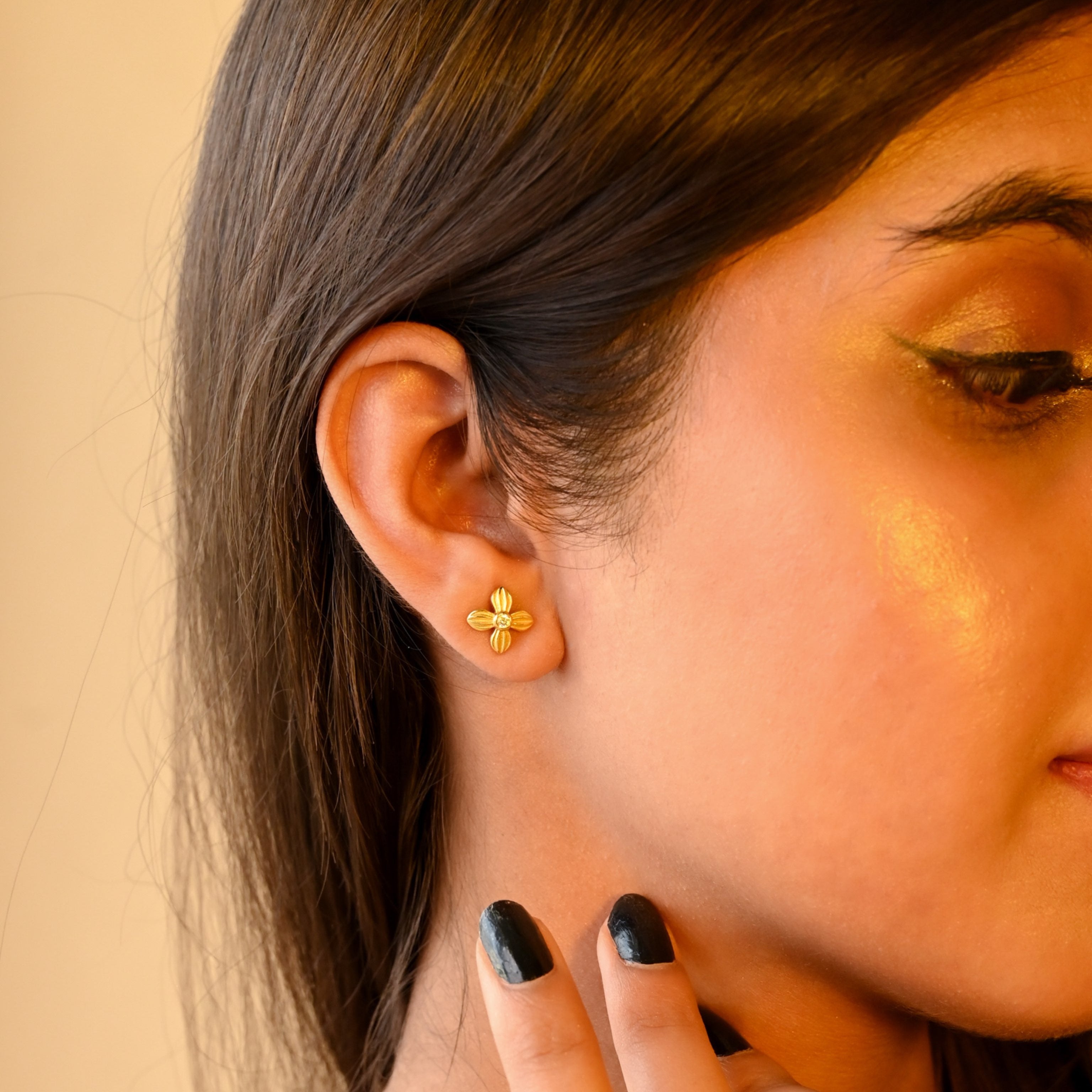 Golden Blossom Studs