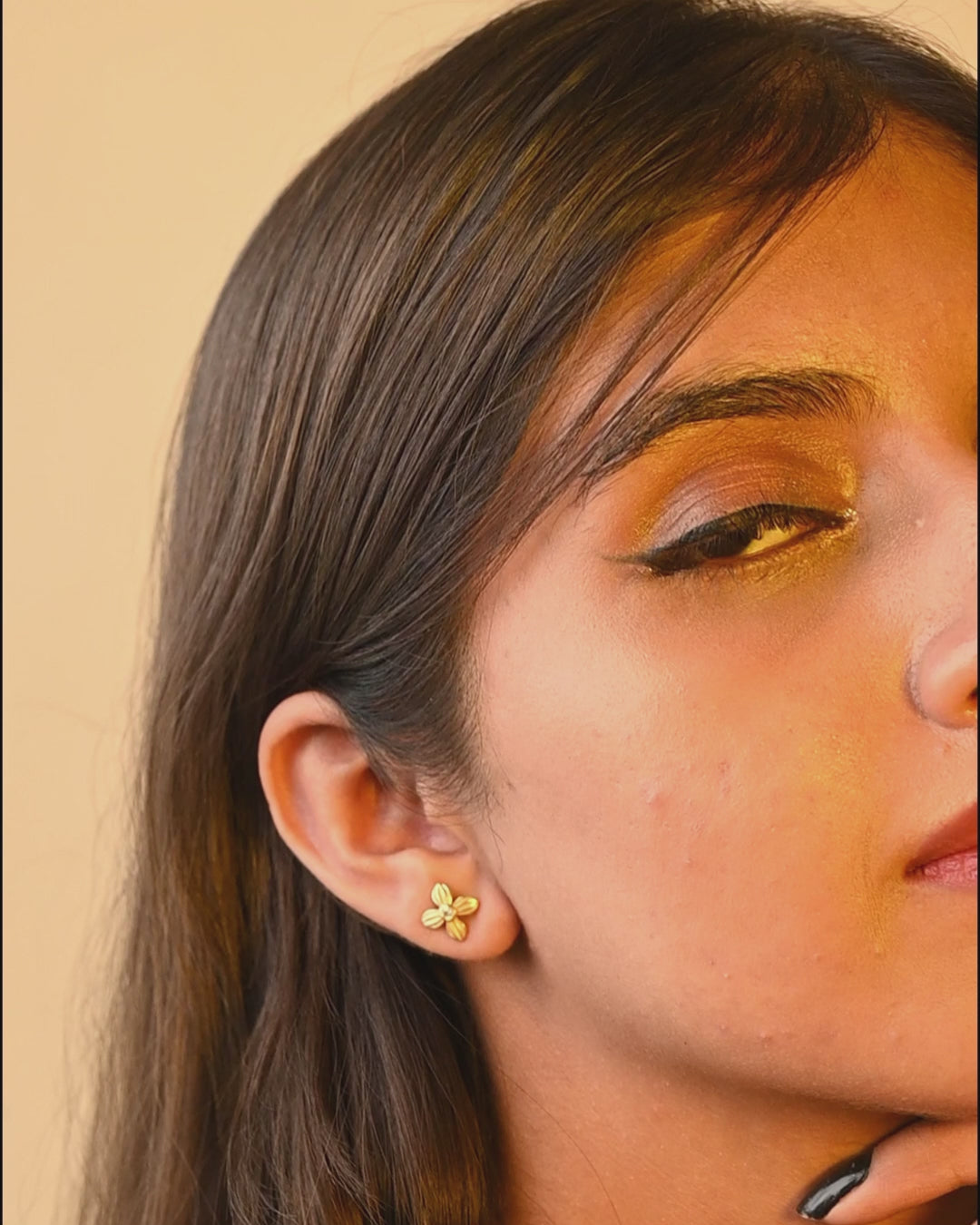 Golden Blossom Studs