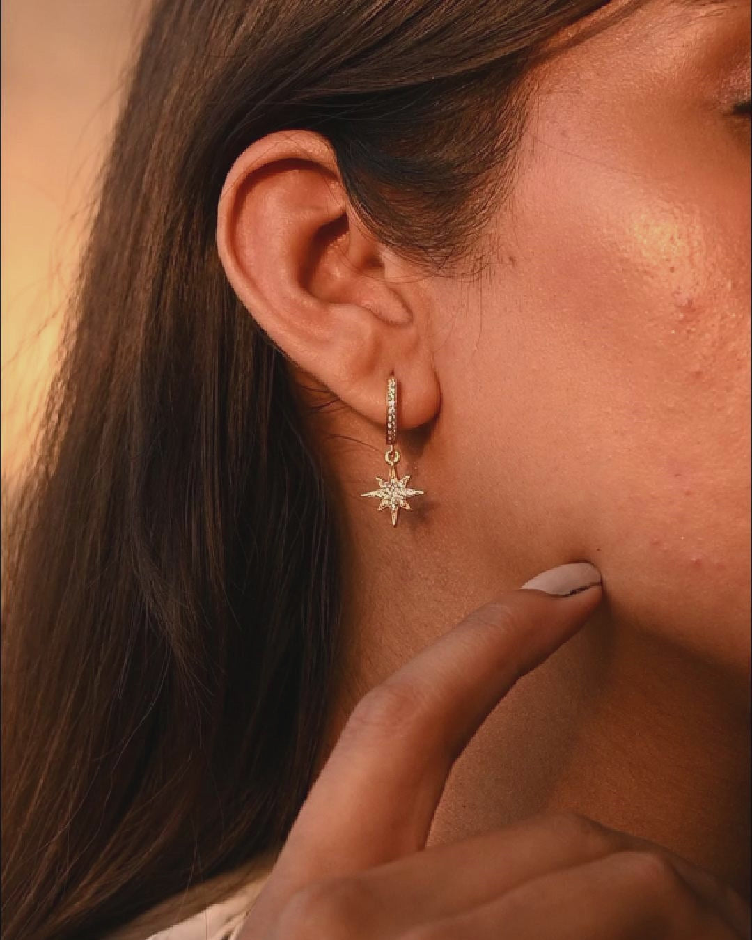 Starburst Golden Earrings