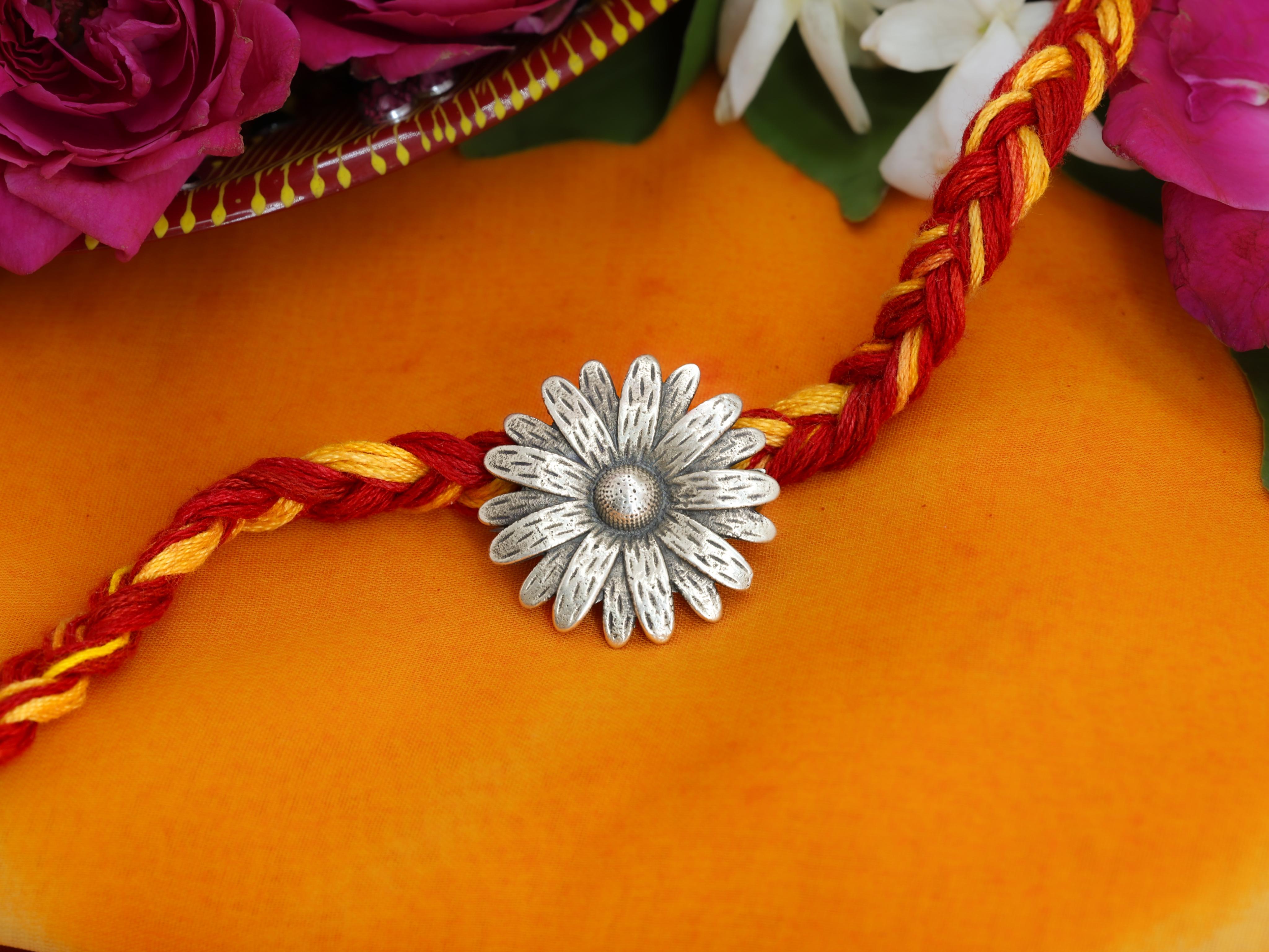 Flower Brooch Rakhi